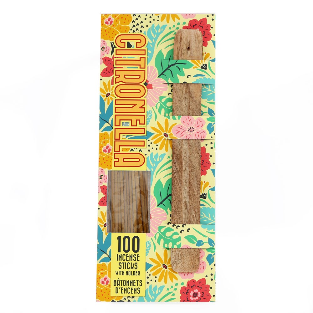 Citronella Outdoor Living Incense Sticks & Holder