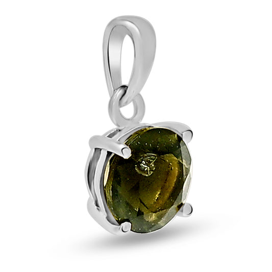 Sterling Silver Moldavite Pendant