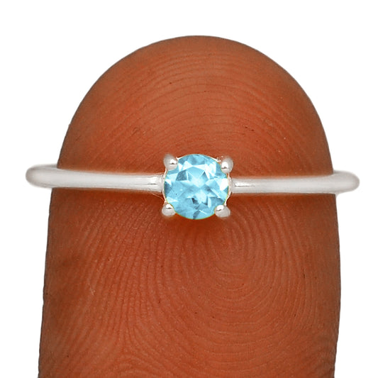 Sterling Silver Blue Topaz Ring