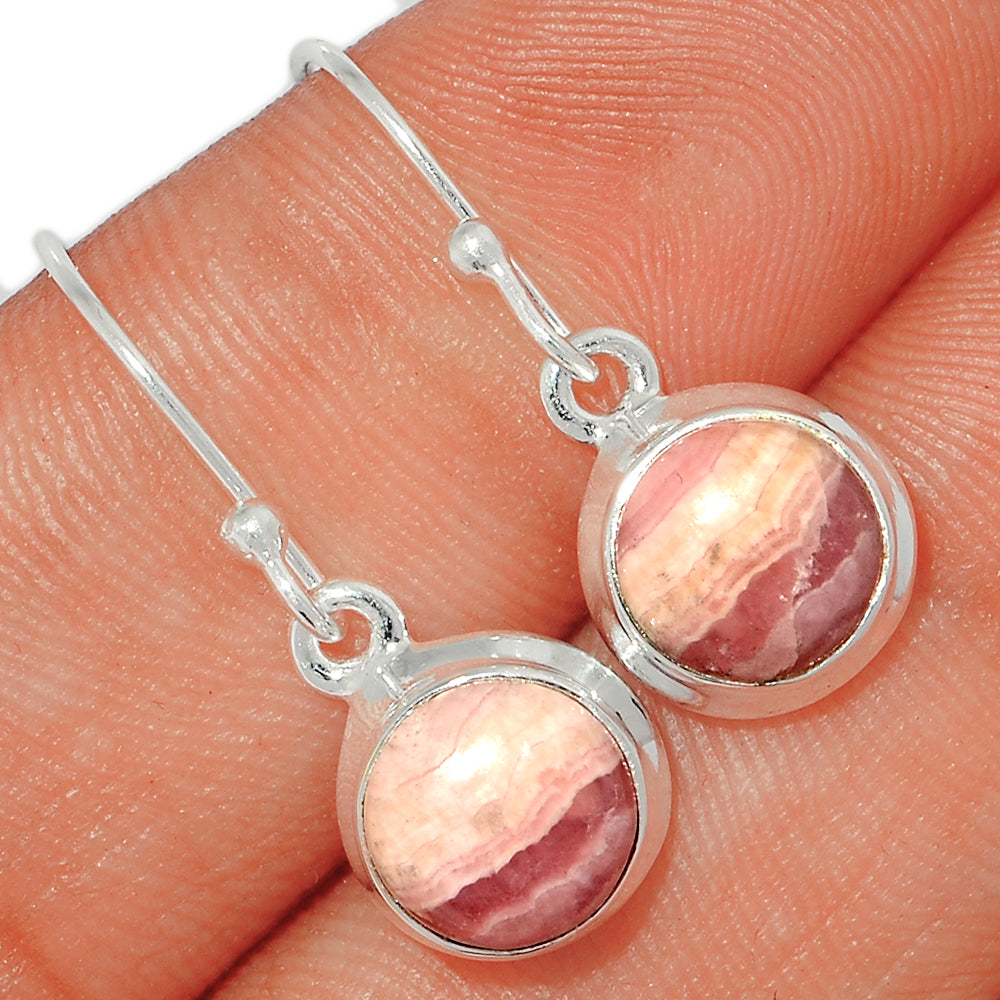 Sterling Silver Rhodochrosite Earrings