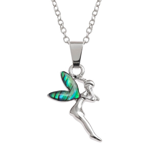 Paua Shell Fairy Pendant