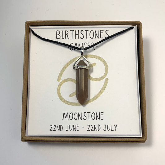 Cancer - Moonstone Birthstone Pendant (22nd June - 22nd July)
