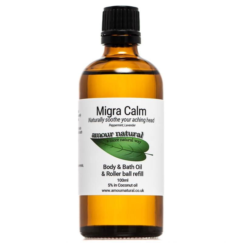 Migra Calm Massage, Bath & Roller ball refill - 100ml
