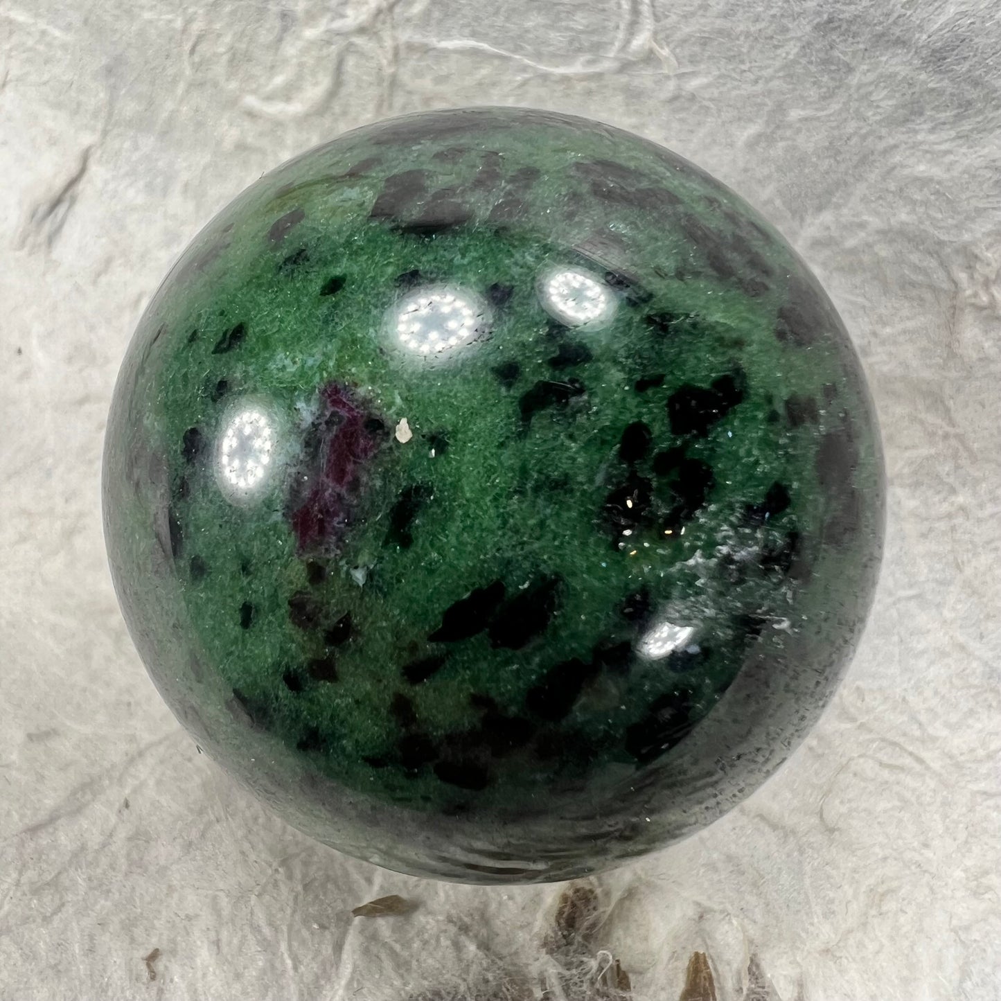 Ruby in Zoisite Sphere