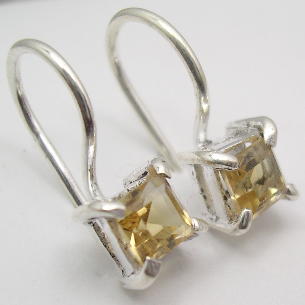 Citrine Sterling Silver Earrings