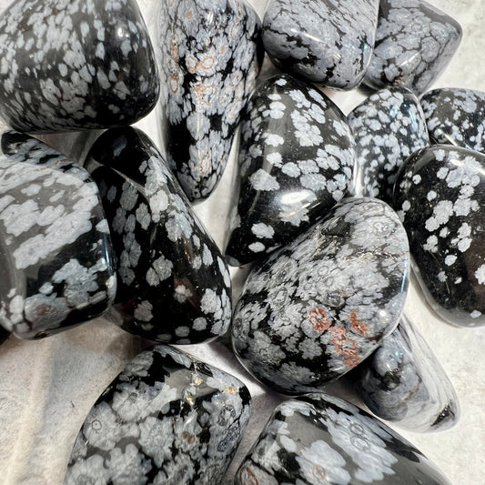 Snowflake Obsidian Tumblestone