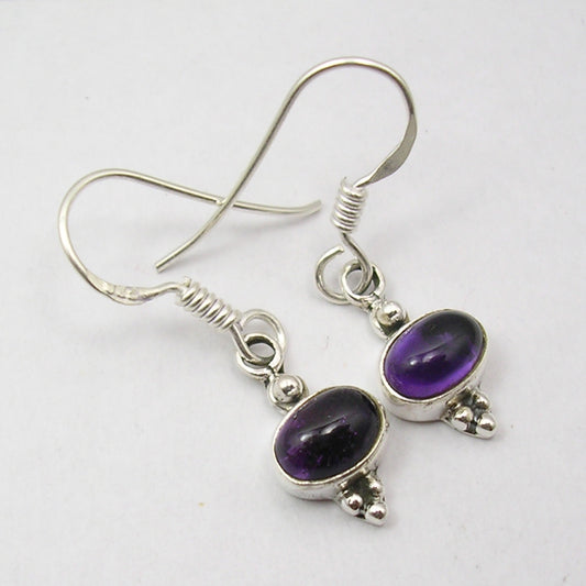Amethyst Sterling Silver Earrings