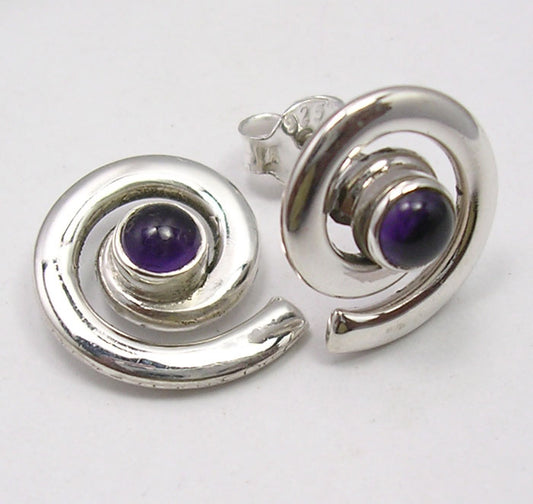 Amethyst Sterling Silver Studs