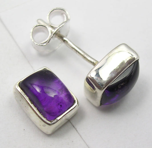 Amethyst Sterling Silver Studs