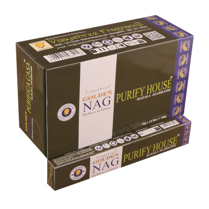 Golden Nag Purify House Incense Sticks 15 grams