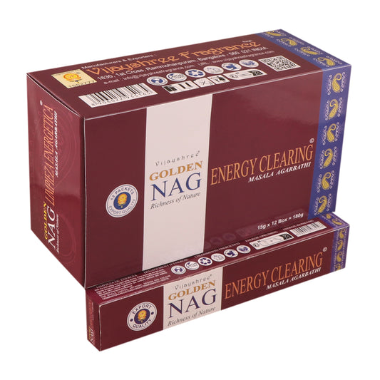 Golden Nag Energy Clearing Incense Sticks 15 grams