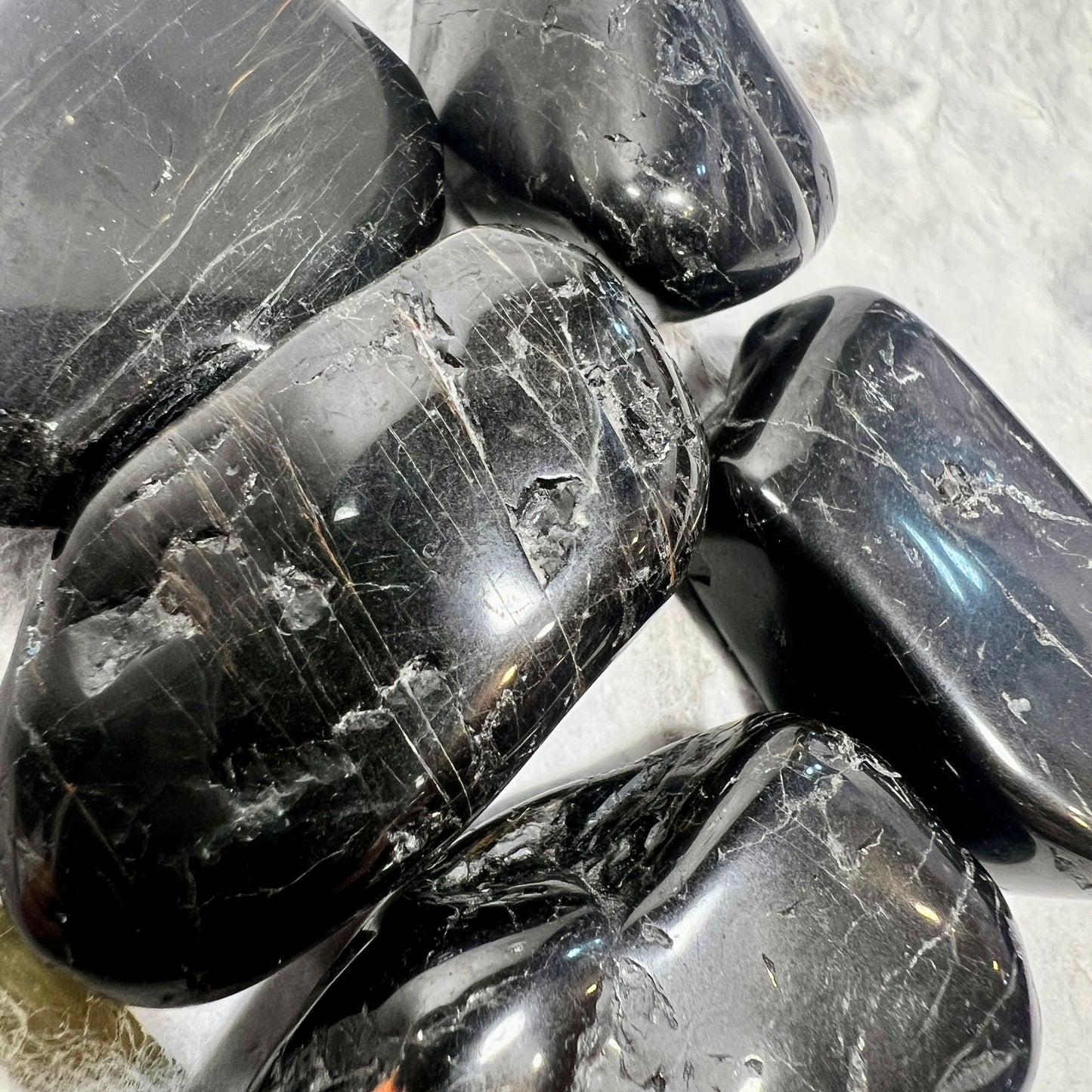 Black Tourmaline Tumblestone - Large