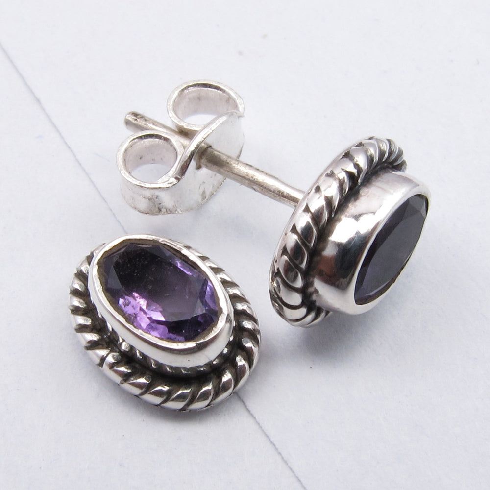 Amethyst Sterling Silver Studs