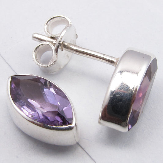 Amethyst Sterling Silver Studs