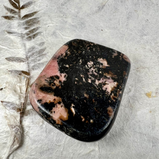 Rhodonite Palm Stone