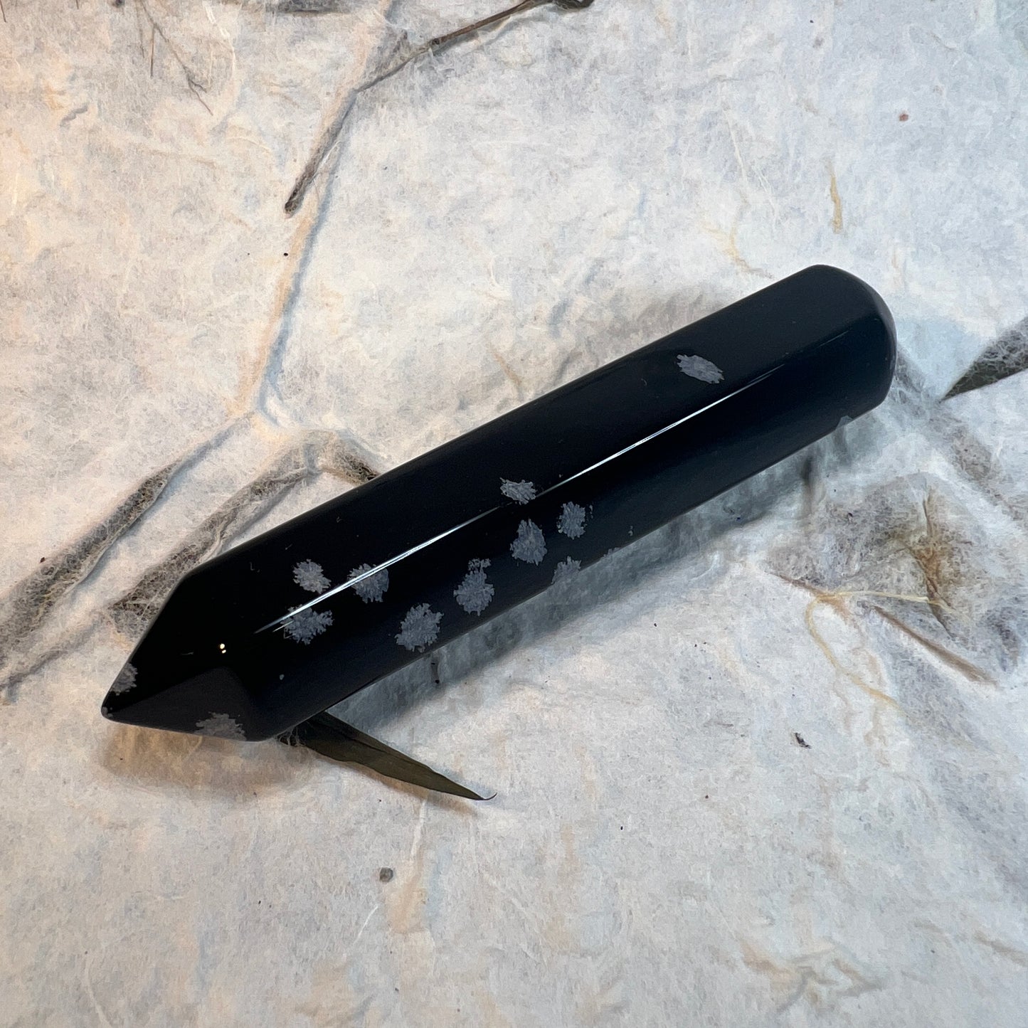 Snowflake Obsidian Wand