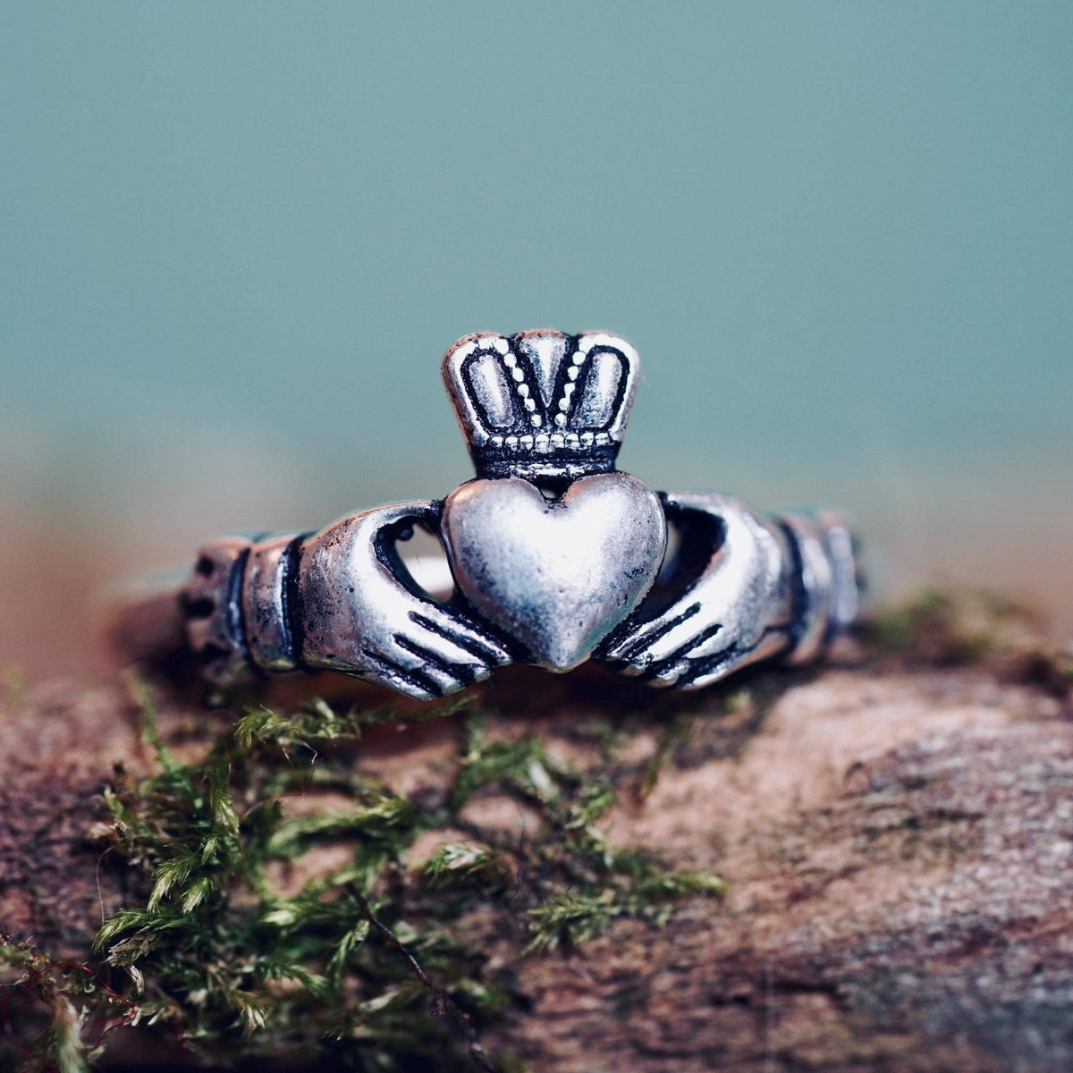 Silver Claddagh Heart Ring – Handmade Friendship, Loyalty & Love