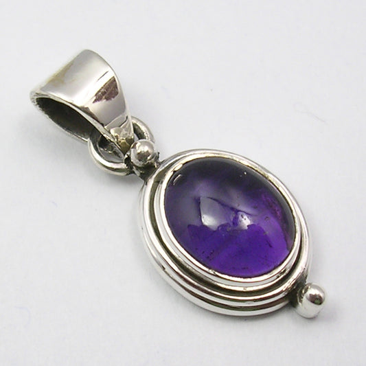 Amethyst Sterling Silver Pendant