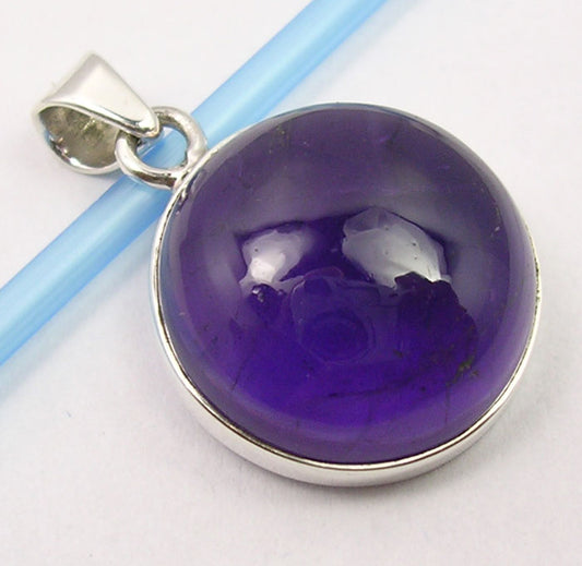 Amethyst Sterling Silver Pendant