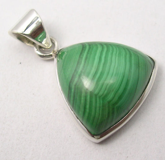Sterling Silver Malachite Pendant