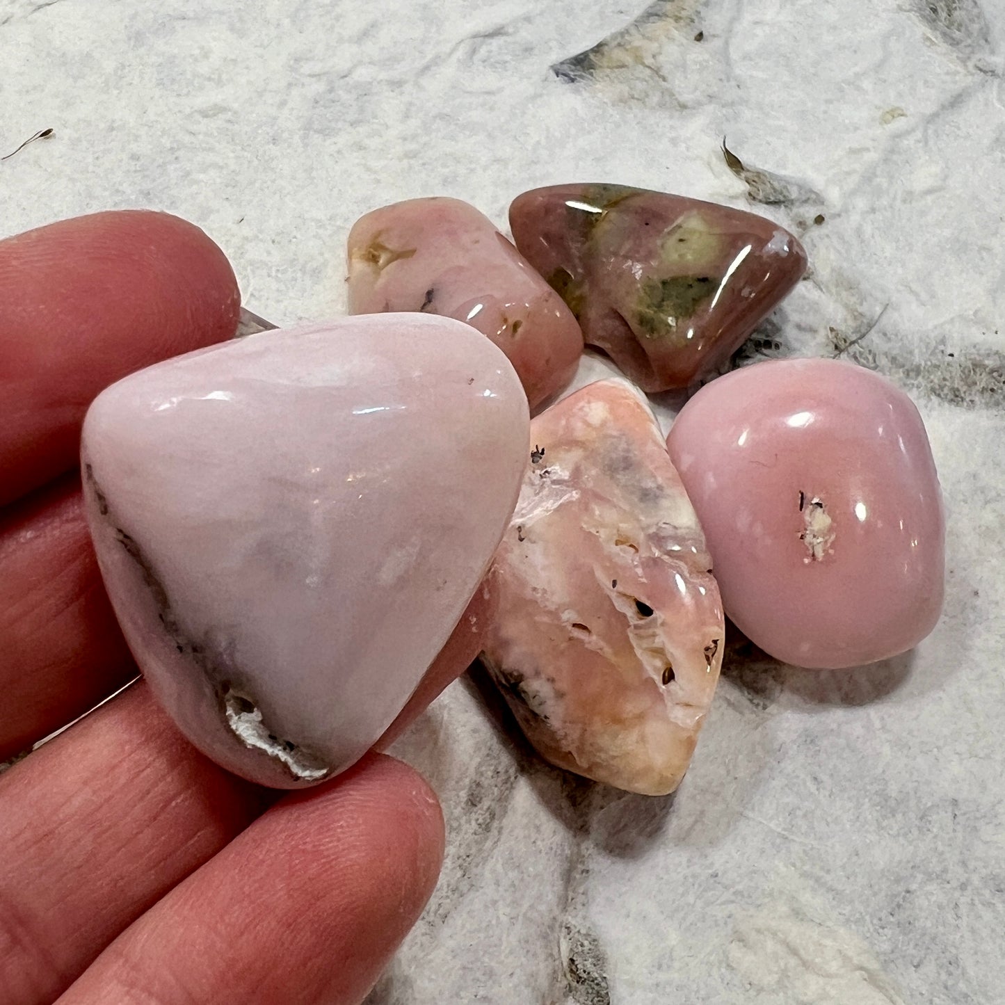 Pink Opal Tumblestone