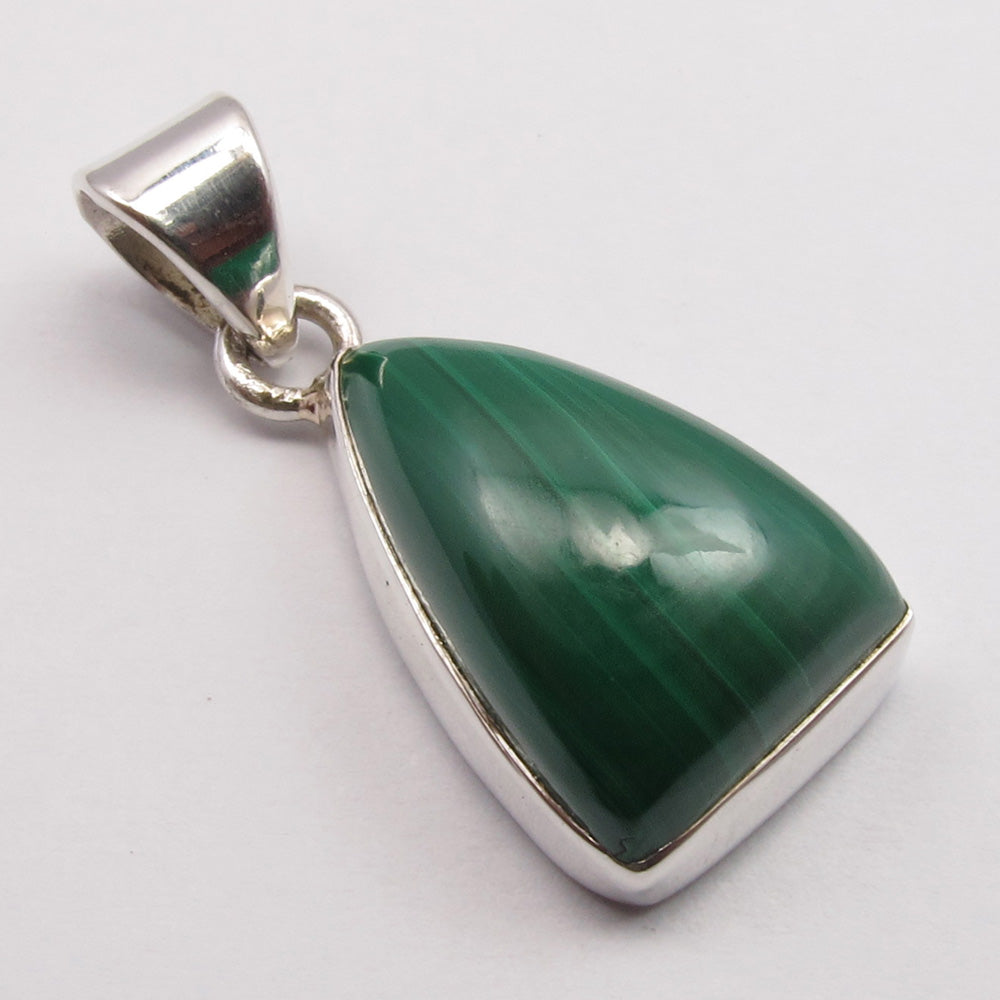 Sterling Silver Malachite Pendant