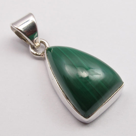 Sterling Silver Malachite Pendant