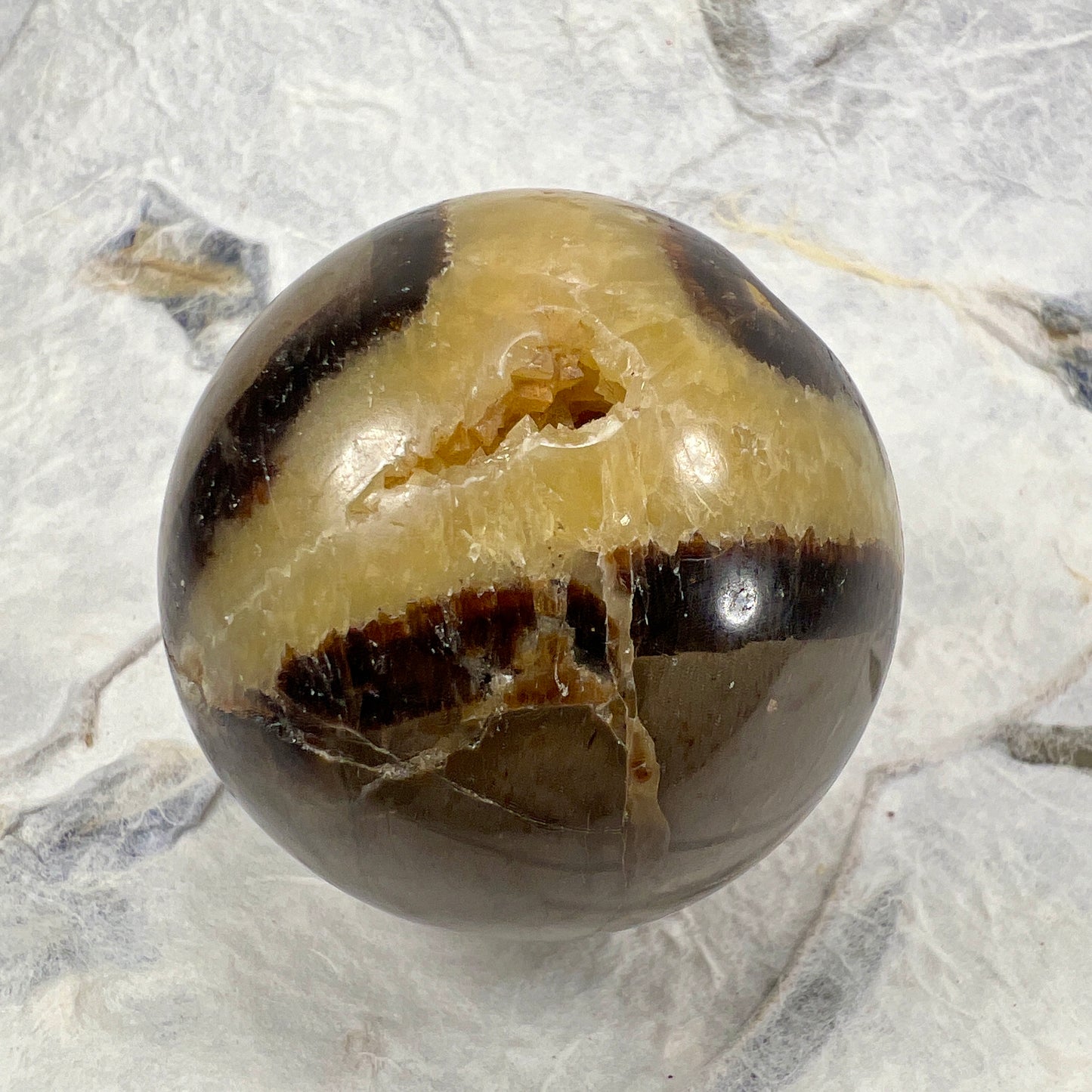 Septarian Quartz Sphere