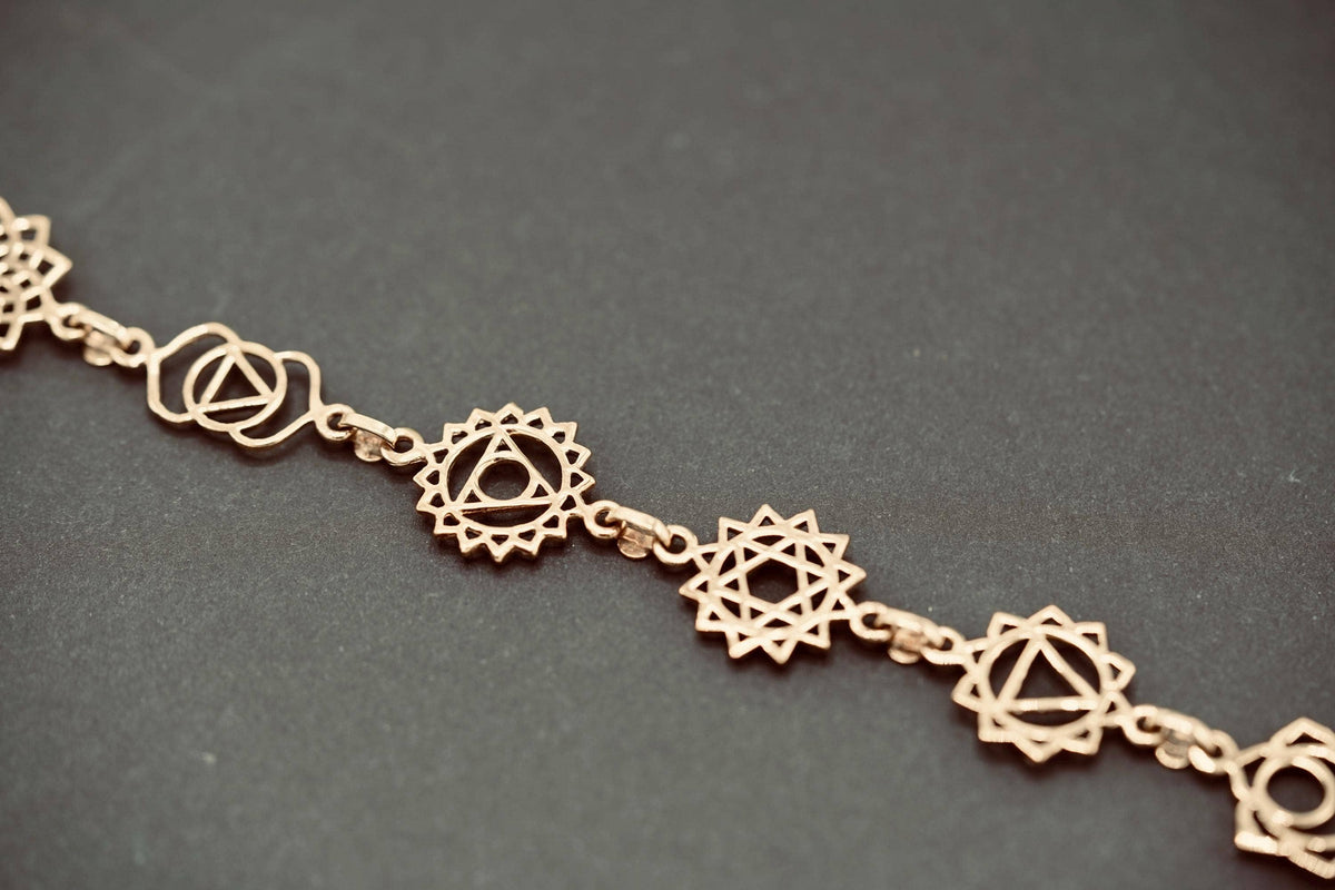 Gold Chakras Necklace