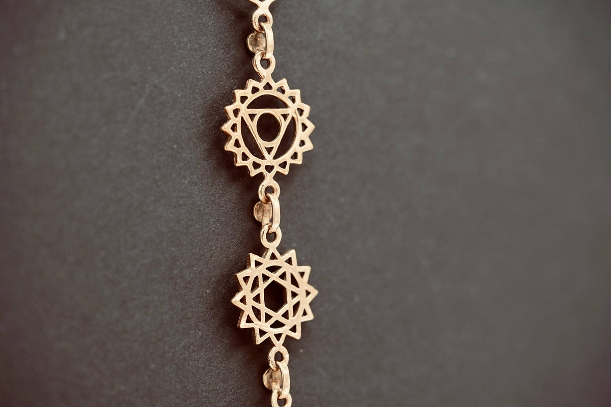 Gold Chakras Necklace