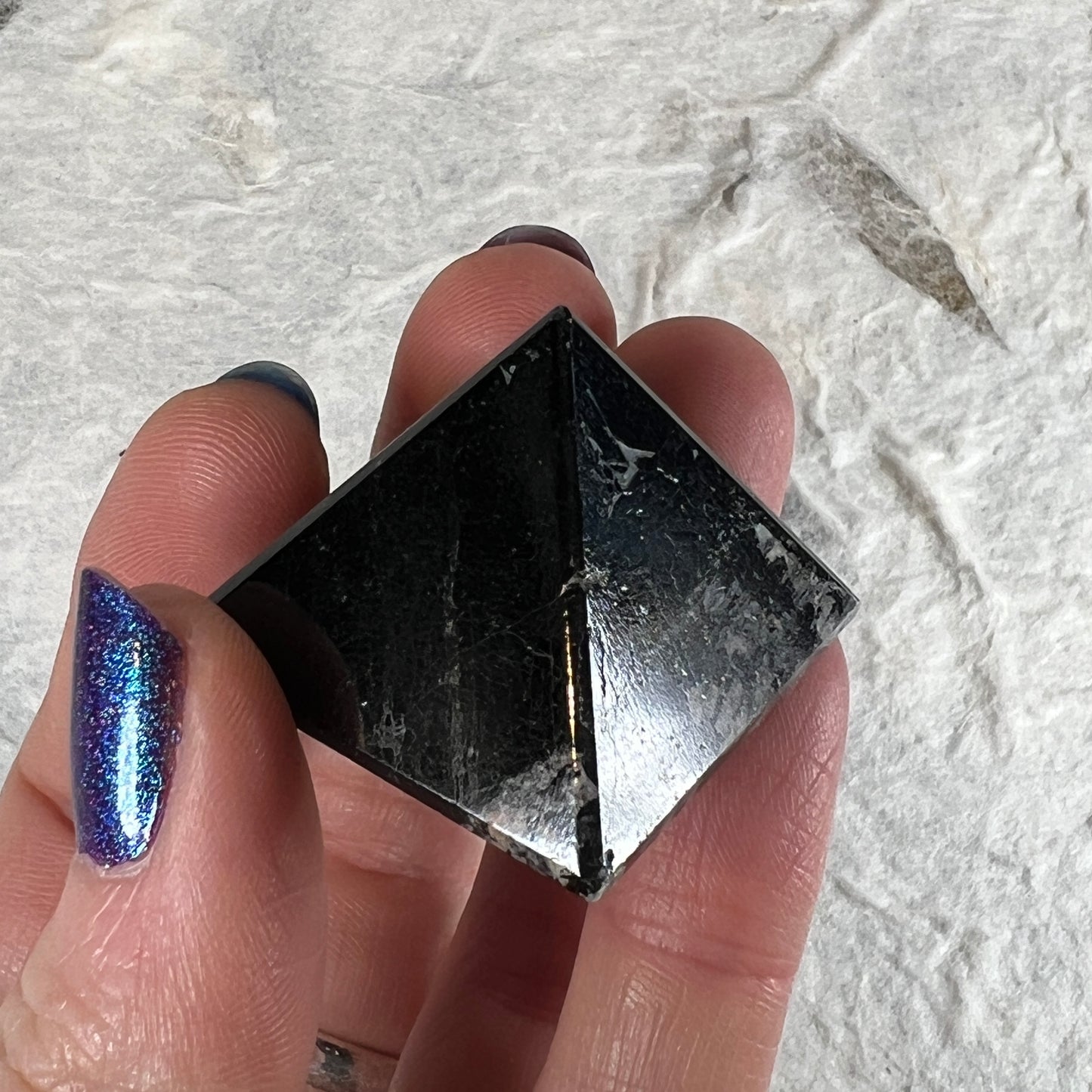 Black Tourmaline Pyramid