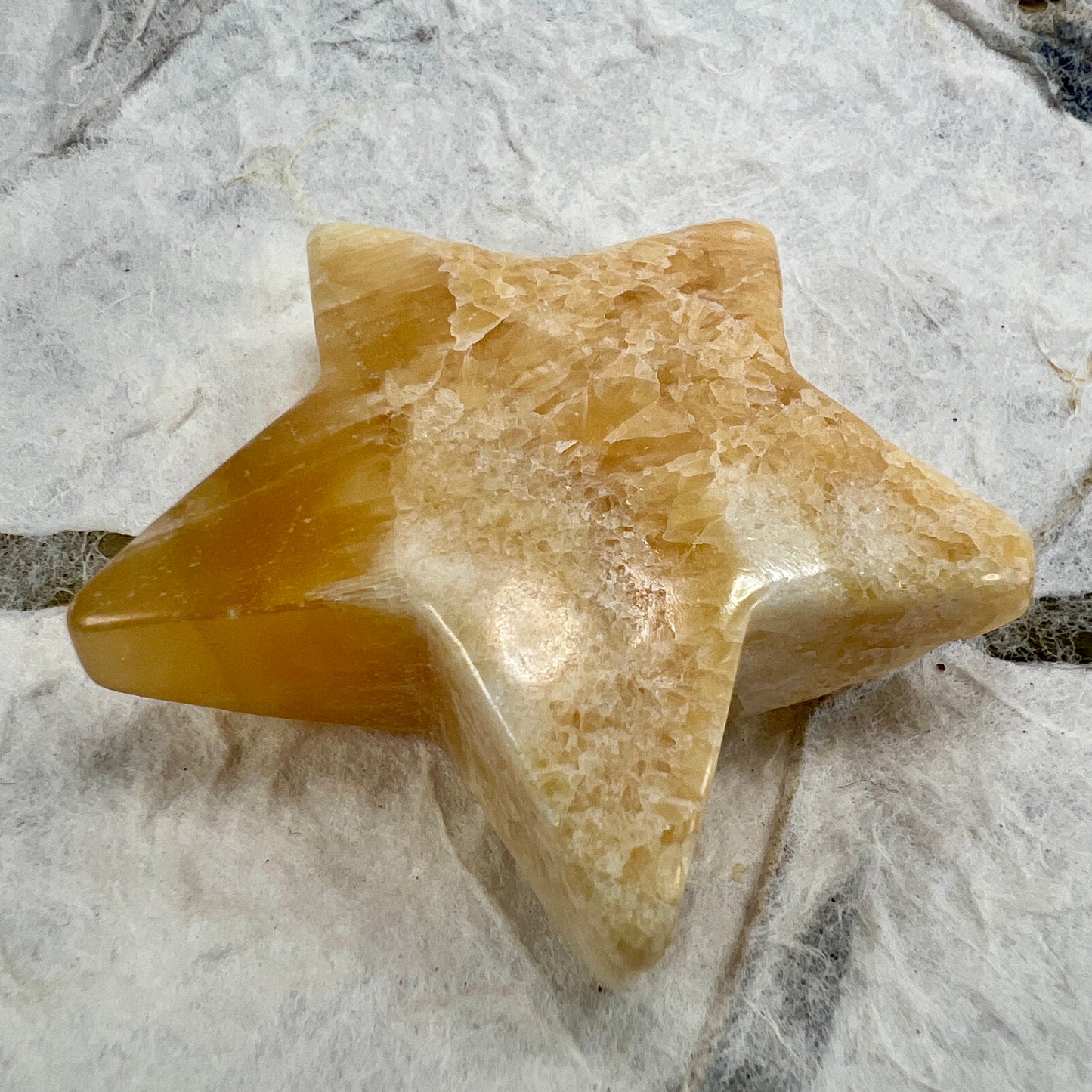 Orange Calcite Star