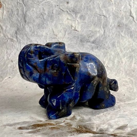 Gemstone Elephant - Sodalite