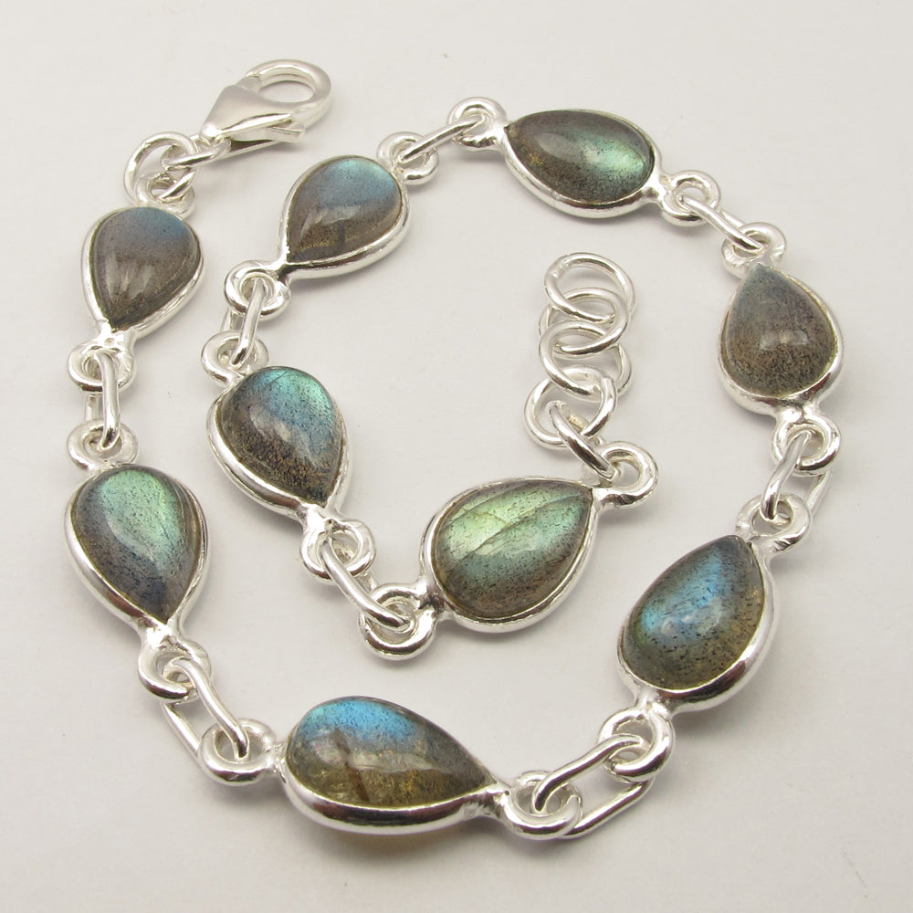 Labradorite Sterling Silver Bracelet