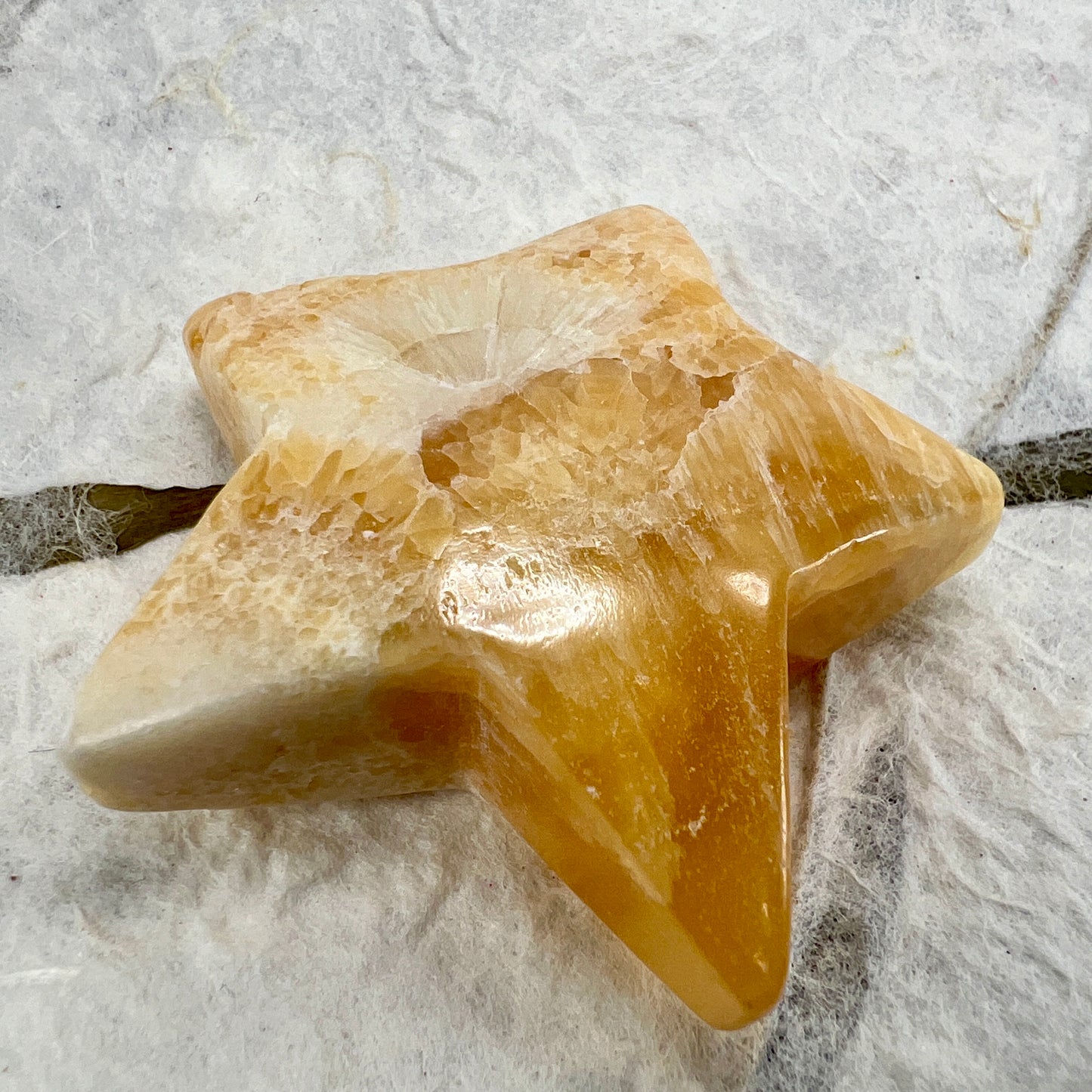 Orange Calcite Star