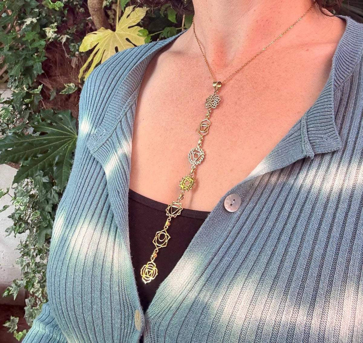 Gold Chakras Necklace