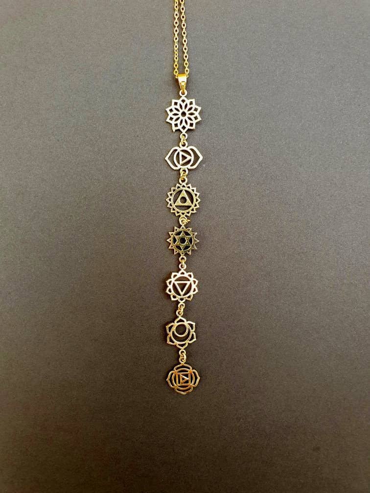 Gold Chakras Necklace