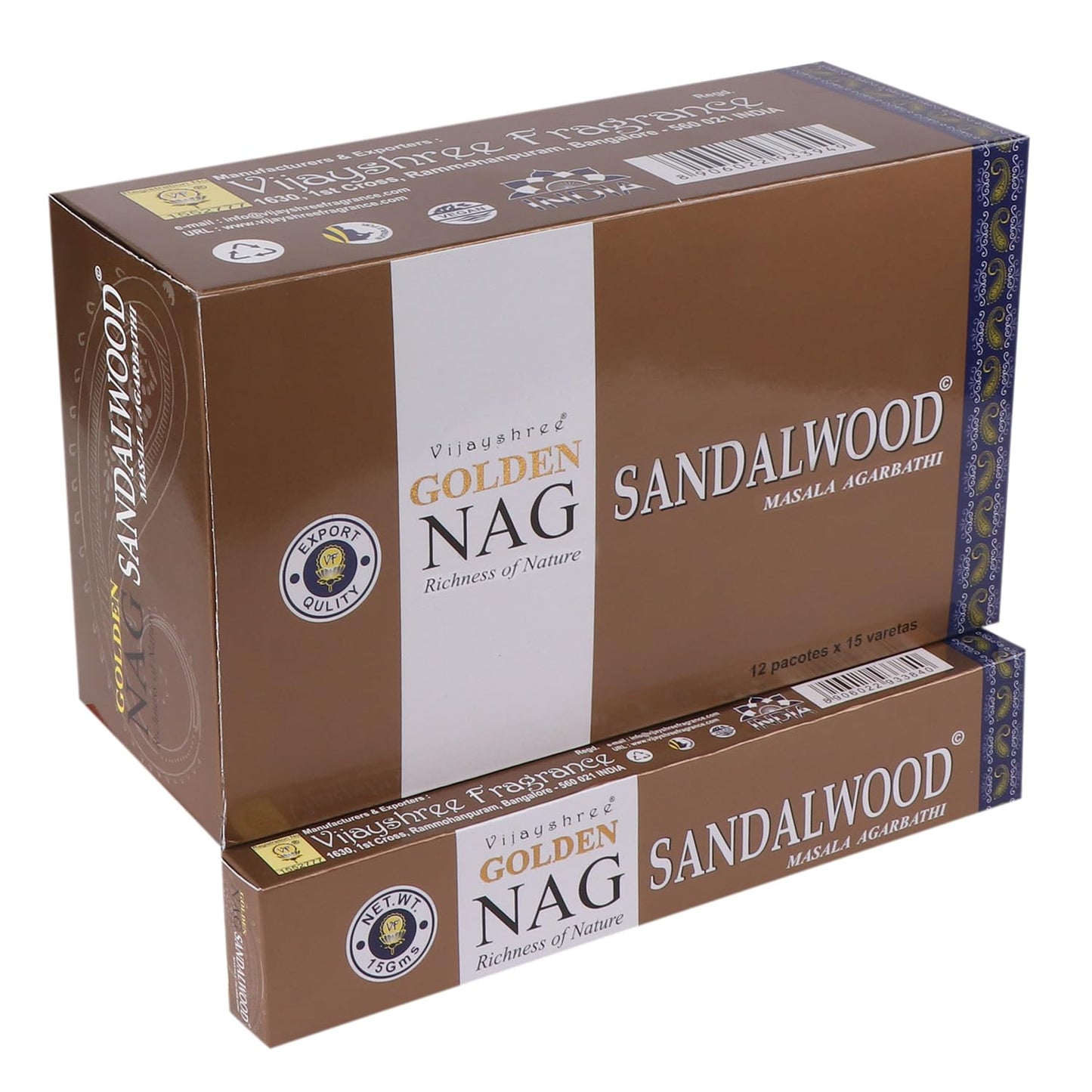 Golden Nag Sandalwood Incense Sticks 15 grams