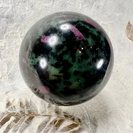 Ruby in Zoisite Sphere