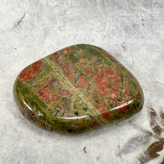 Unakite Palm Stone