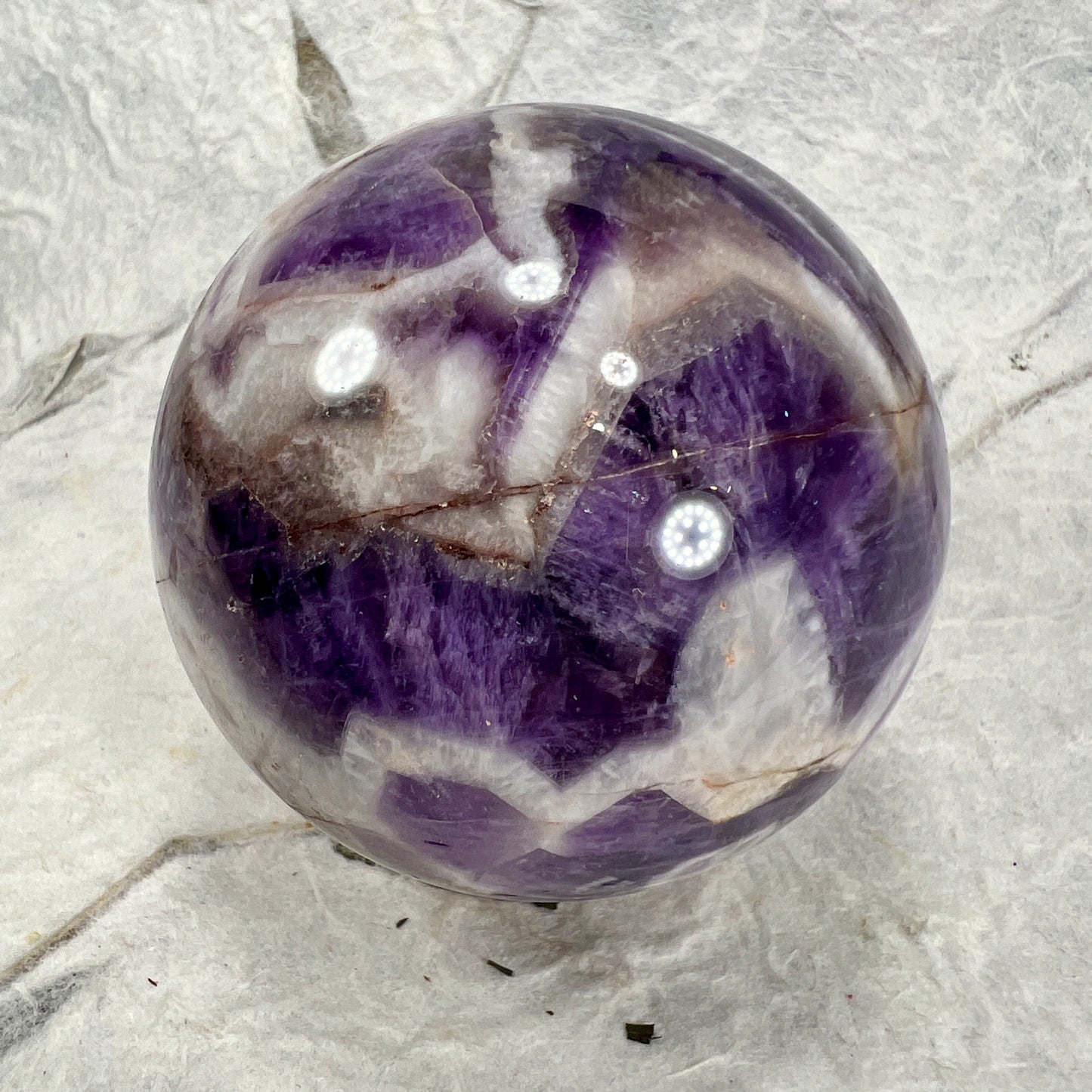 Chevron Amethyst Sphere