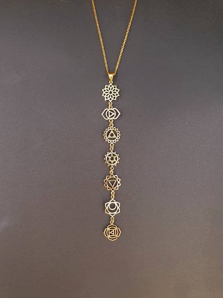 Gold Chakras Necklace