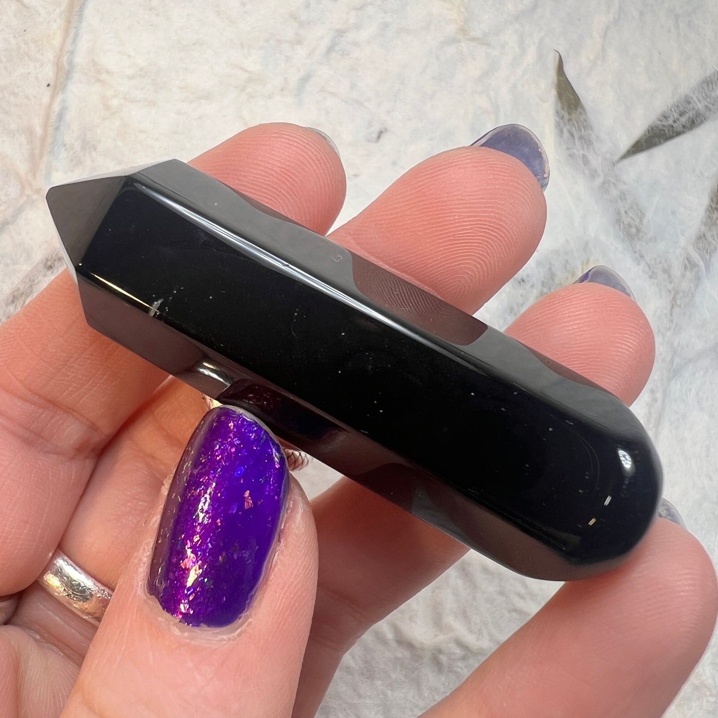 Black Obsidian Mini Wand