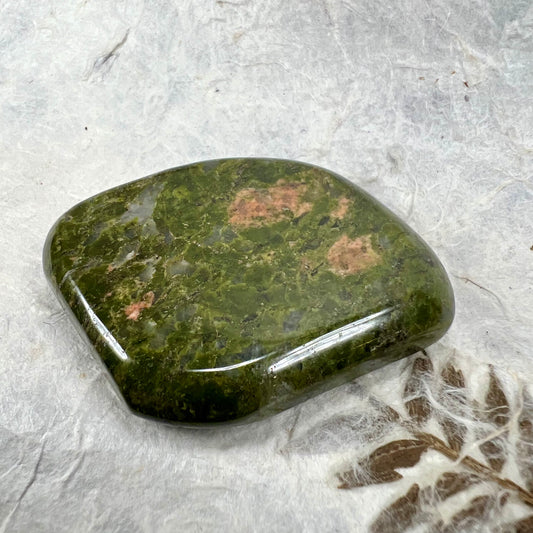 Unakite Palm Stone