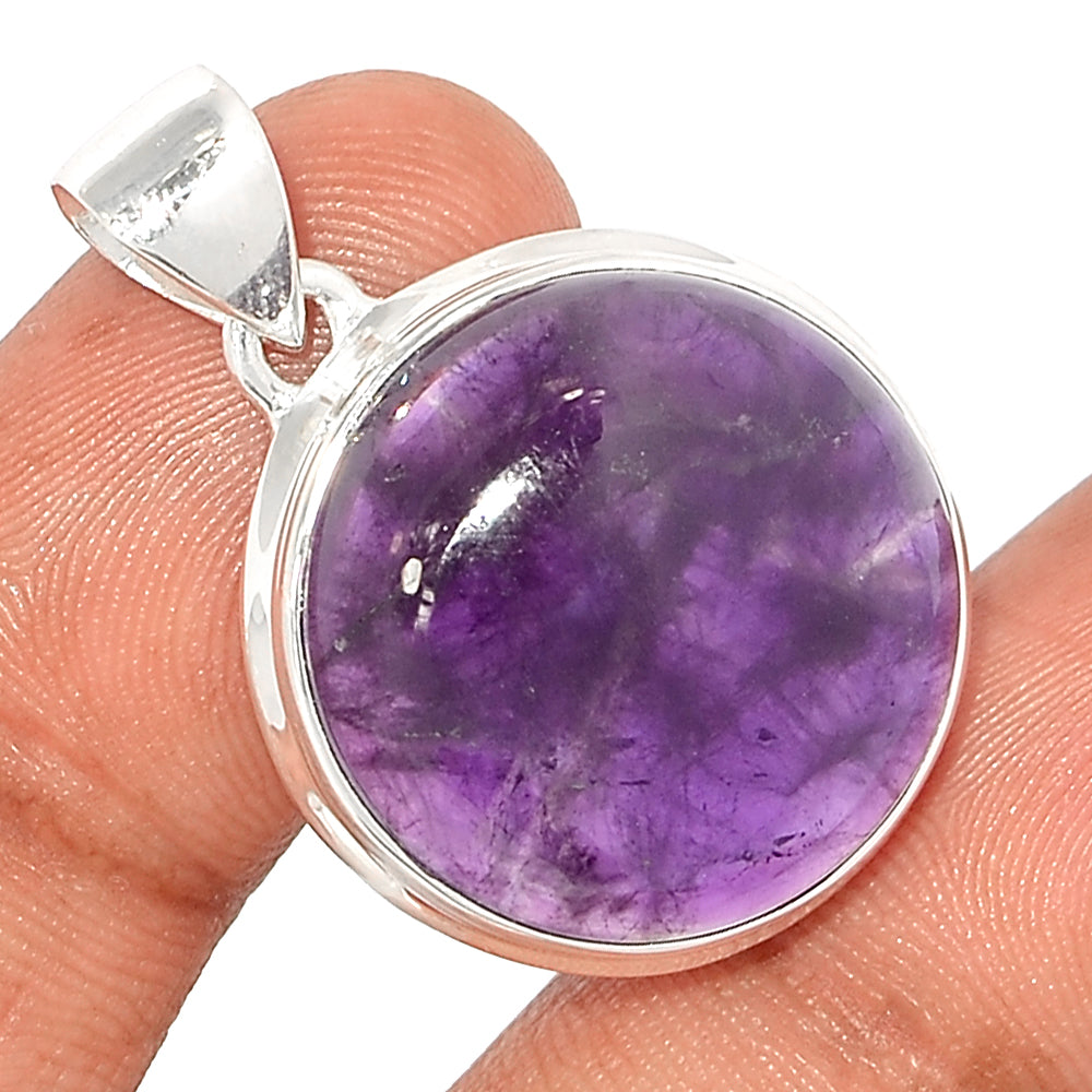 Amethyst Sterling Silver Pendant