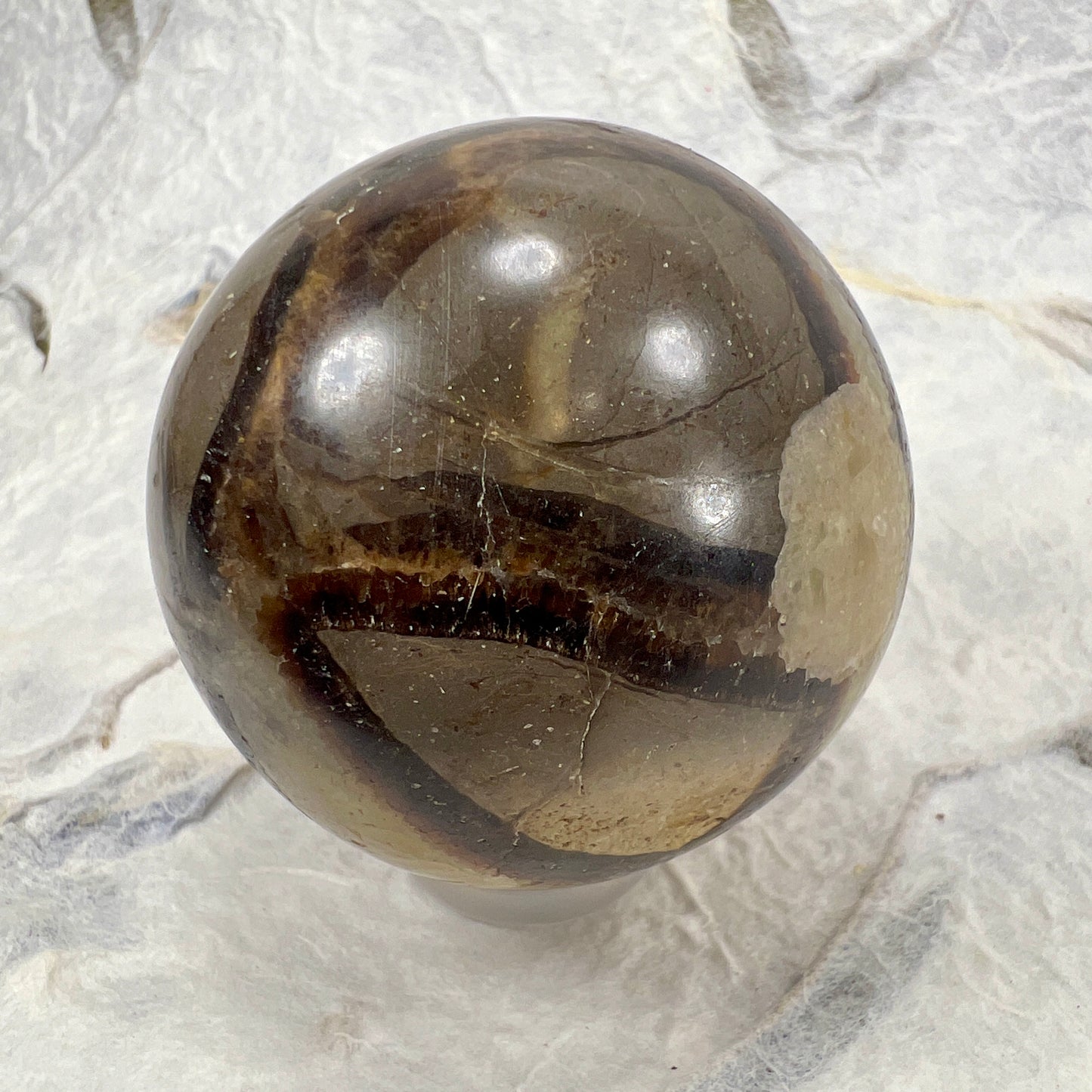 Septarian Quartz Sphere