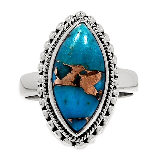 Sterling Silver Blue Copper Turqoise Ring