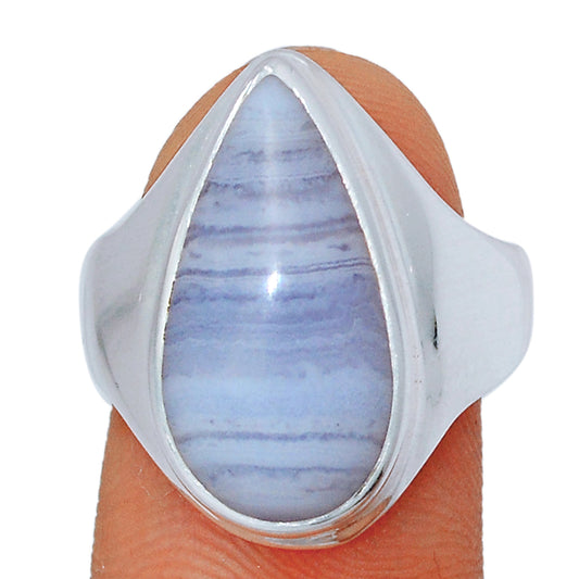 Sterling Silver Blue Lace Agate Ring