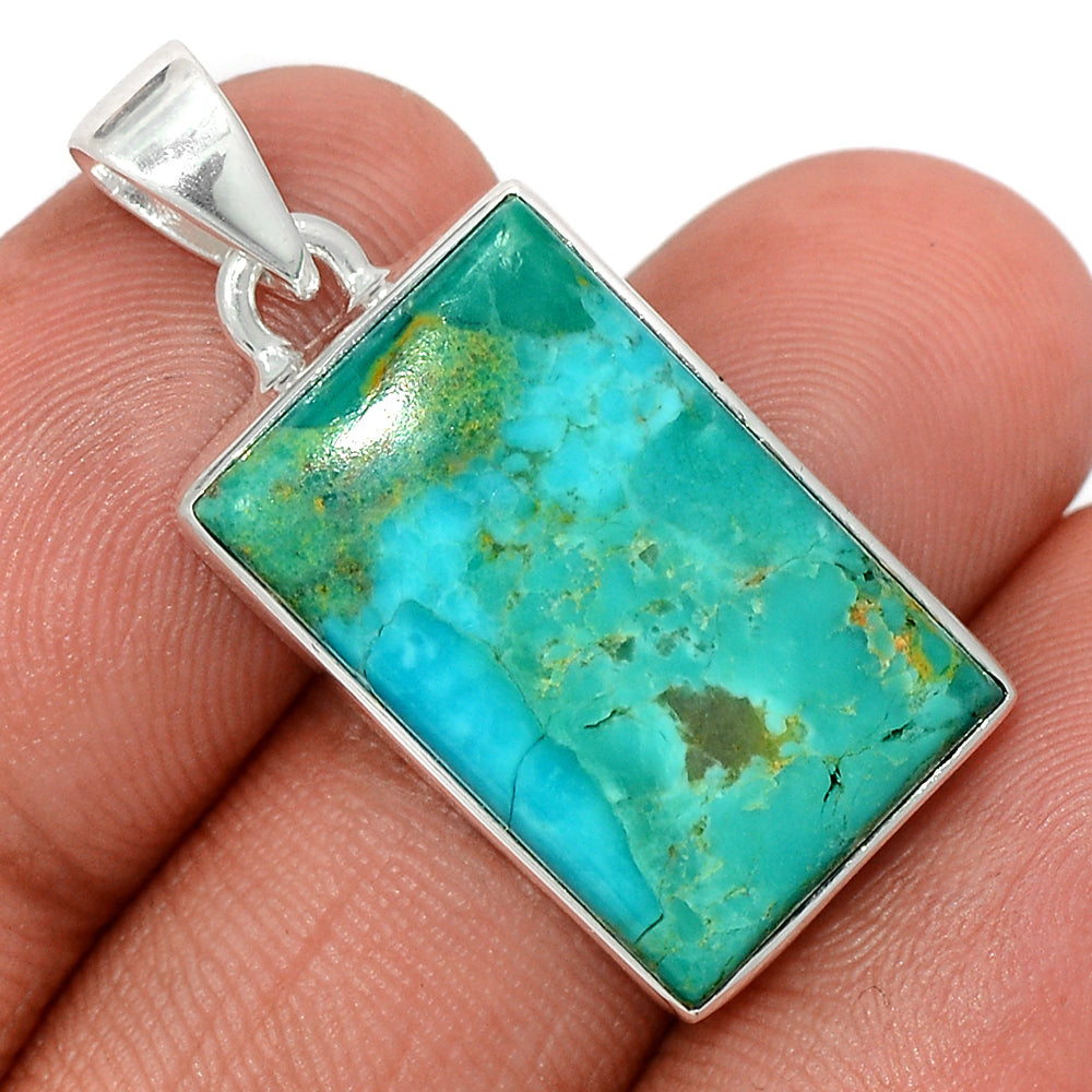 Sterling Silver Mohave Turquoise Pendant