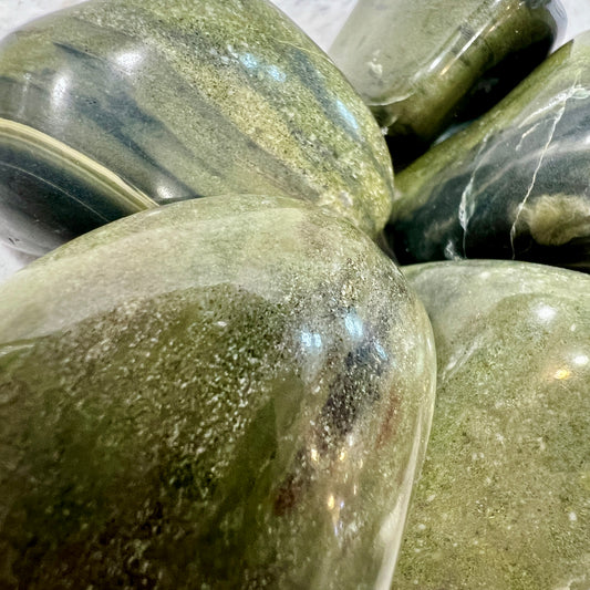 Green Jasper Large Tumblestone